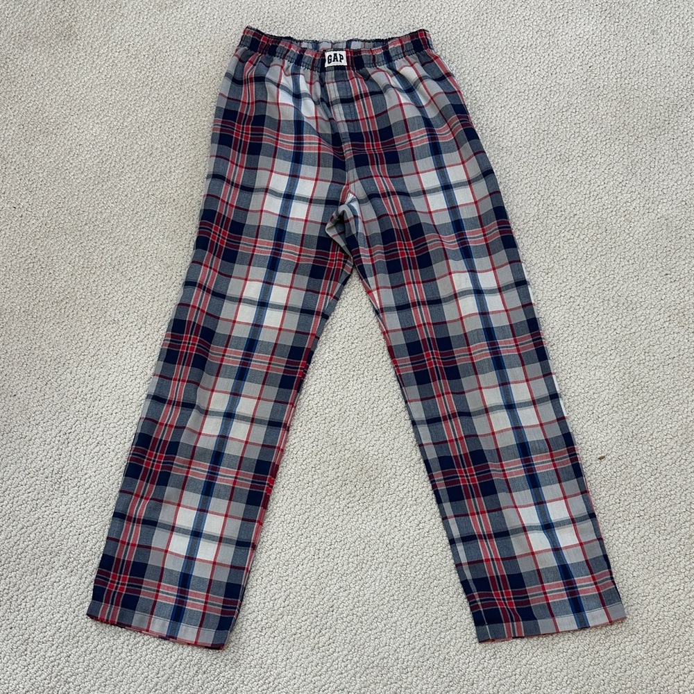 GAP kids Red and Blue Plaid Pajama Pants